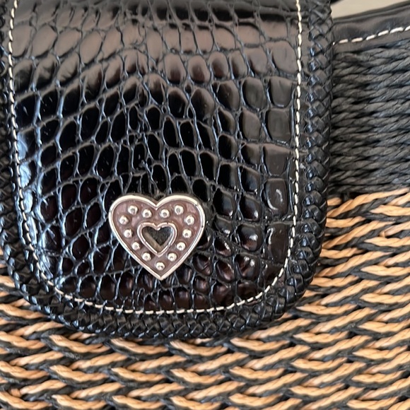 Vintage Brighton Straw Handbag. Good used condition - Picture 7 of 9